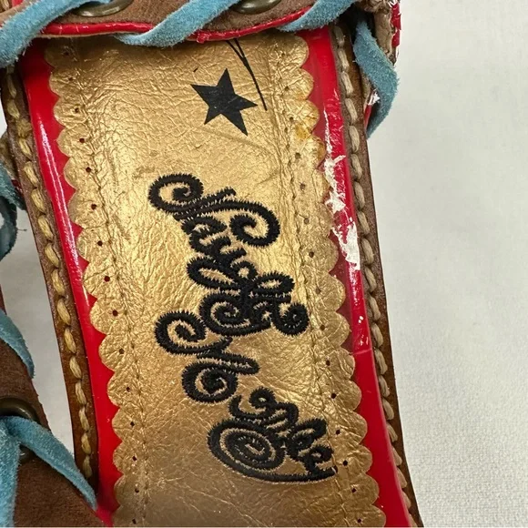 Naughty Monkey Indios Wedge Sandal Leopard 10 - Picture 4 of 16